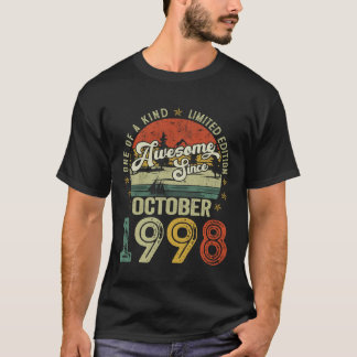 Fantastisch seit Oktober 1998 Vintage Retro 27. Ge T-Shirt