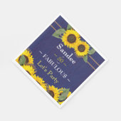 Fantastisch und fünfzig Geburtstag Moderne Blaue S Serviette (Ecke)