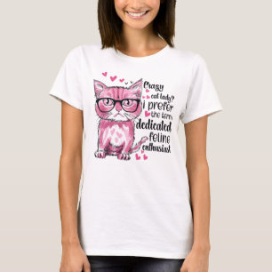 Fantastisch verrückte Katzenart T-Shirt