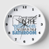 Fantastisch, was passiert, wenn Badwort Kunst Uhr (Vorderseite)