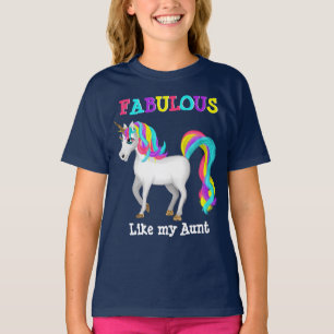 Fantastisch wie meine Tante Unicorn Girl T - Shirt