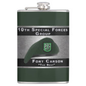 Fantastische 10. Special Forces Group Flachmann (Vorderseite)