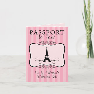 Fantastische 15. Passport-Einladung Einladung
