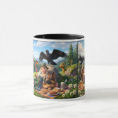 Fantastische 3D deutsche Kaffeetasse (Zentrum)