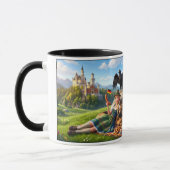 Fantastische 3D deutsche Kaffeetasse (Links)
