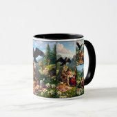 Fantastische 3D deutsche Kaffeetasse (VorderseiteRechts)