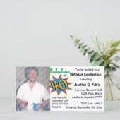 Fantastische 40 Geburtstagsparty Foto Einladung (Stehend Vorderseite)