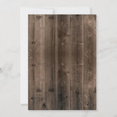 Fantastische 40 rustikale Sonnenblumen Königin 40. Einladung (Rückseite)