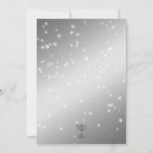 Fantastische 50 Black Aqua Glam Augen Einladung (Rückseite)