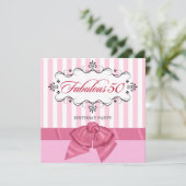 Fantastische 50 - Einladungen für Geburtstagsparty (Stehend Vorderseite)