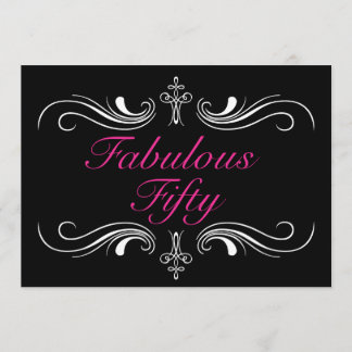 Fantastische 50. Geburtstagseinladung Einladung