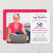 Fantastische 50 Geburtstagsfeier Einladung (Vorne/Hinten)