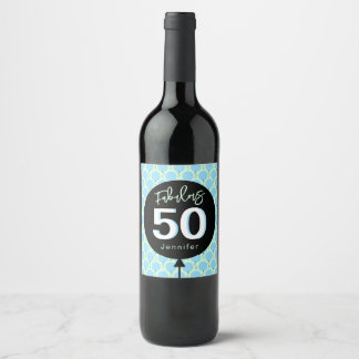 Fantastische 50 Geburtstagsparty Weinetikett