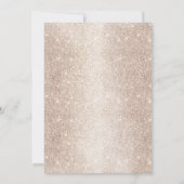 Fantastische 50 Gold High Heel zum Geburtstag Einladung (Rückseite)