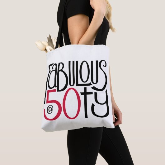 Fantastische 50 rote All-Over Tote Tasche (Von Nahem)