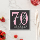 Fantastische 70. Geburtstagsfeier Serviette (Beispiel)