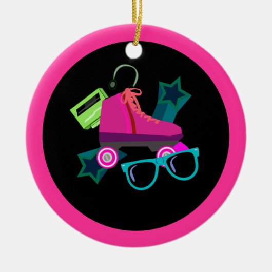 Fantastische 80er Verzierung Keramikornament (Vorne)