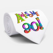 Fantastische 90 Geburtstag T-Shirts und Gifs Krawatte (Gerollt)