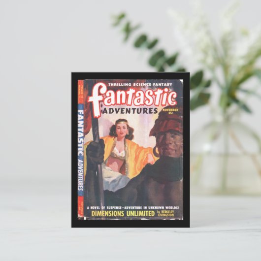 Fantastische Abenteuer 48-11_Pulp Art Postkarte (Stehend Vorderseite)