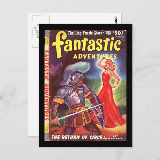 Fantastische Abenteuer v03 n06 (1941-08.Ziff-Davis Postkarte (Vorne/Hinten)