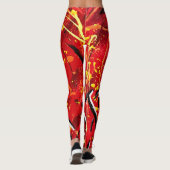 Fantastische abstrakte Leggings (Rückseite)