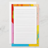 Fantastische Abstrakte Malerei von Kris Taylor Briefpapier (Vorne/Hinten)