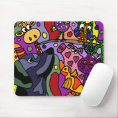Fantastische abstrakte Tier-Kunst Mousepad (Mit Mouse)