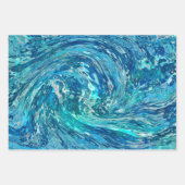 Fantastische Abstrakte Welle Geschenkpapier Set (Vorderseite 2)