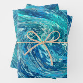 Fantastische Abstrakte Welle Geschenkpapier Set (Beispiel)