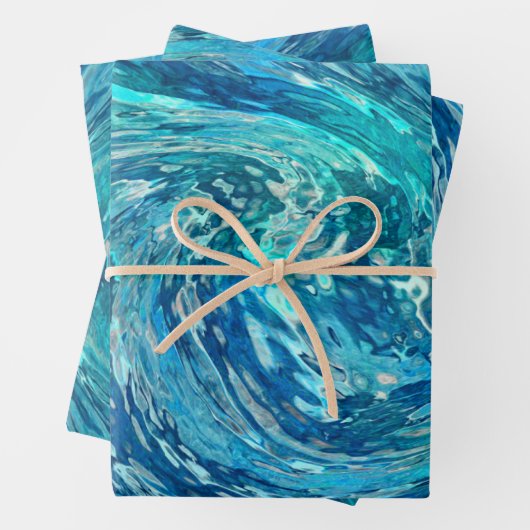 Fantastische Abstrakte Welle Geschenkpapier Set (Beispiel)
