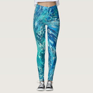 Fantastische Abstrakte Welle Leggings