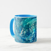 Fantastische abstrakte Welle Tasse (Vorderseite Links)