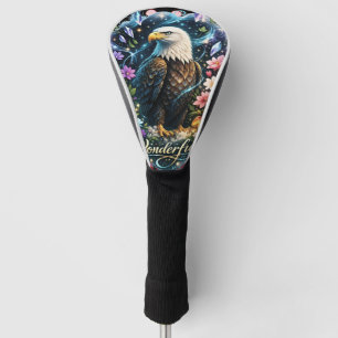 Fantastische Adler-Fantasie-Blumen-Golfkopfabdecku Golf Headcover