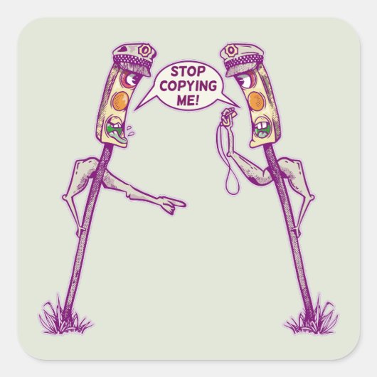 Fantastische Ampeln Quadratischer Aufkleber (Vorderseite)