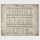 Fantastische Anmut-Vintages Geschenkpapier (Flach)