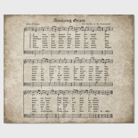 Fantastische Anmut-Vintages Geschenkpapier (Flach)