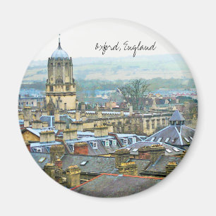 Fantastische Ansicht, Oxford, England, Dach Magnet