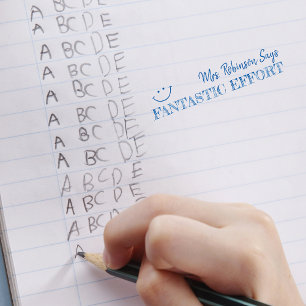 Fantastische Anstrengung Personalisierte Lehrkrä Permastempel