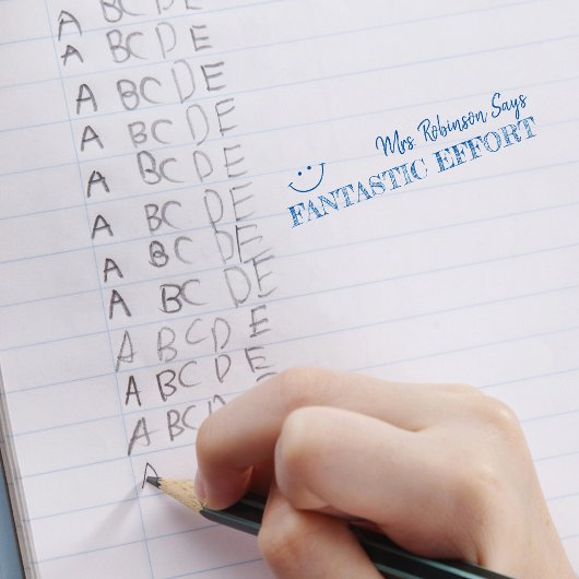 Fantastische Anstrengung | Personalisierte Lehrkrä Permastempel