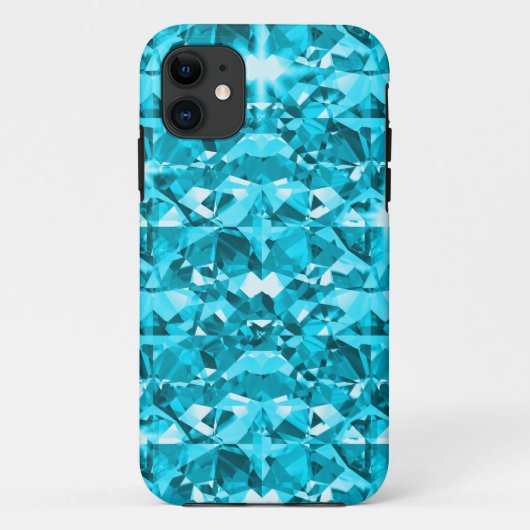 Fantastische Aqua-Diamanten Case-Mate iPhone Hülle (Rückseite)