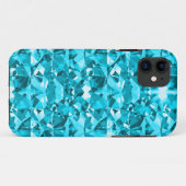 Fantastische Aqua-Diamanten Case-Mate iPhone Hülle (Rückseite (Horizontal))