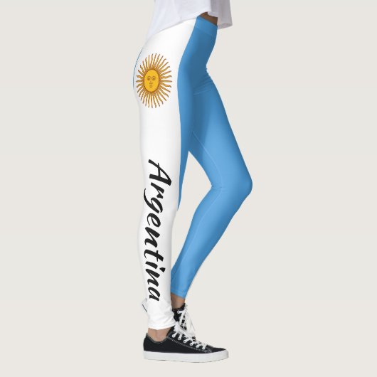 Fantastische Argentinien-Argentinier-Flagge Leggings (Rechts)
