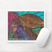 Fantastische Art des befleckten Glases der Mousepad (Mit Mouse)