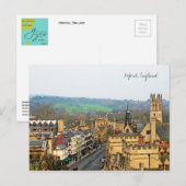 Fantastische Aussicht, Oxford, England, High Stree Postkarte (Vorne/Hinten)
