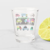 Fantastische Autos Schnapsglas (Rückseite)