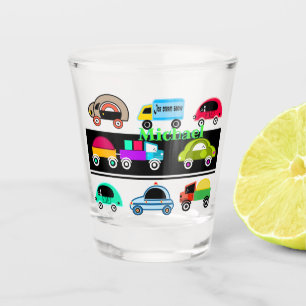 Fantastische Autos Schnapsglas