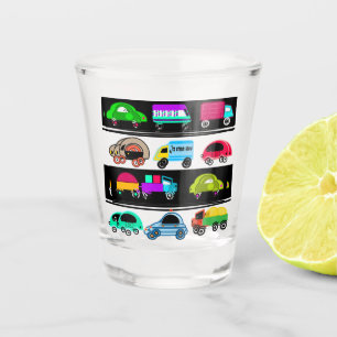 Fantastische Autos Schnapsglas
