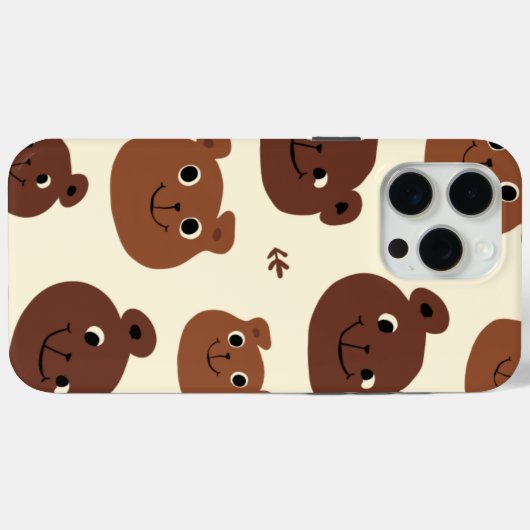 Fantastische Bärengesicht Case-Mate iPhone Hülle (Rückseite (Horizontal))