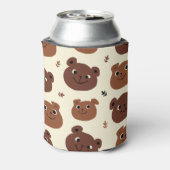 Fantastische Bärengesicht Dosenkühler (Kanne Rückseite)