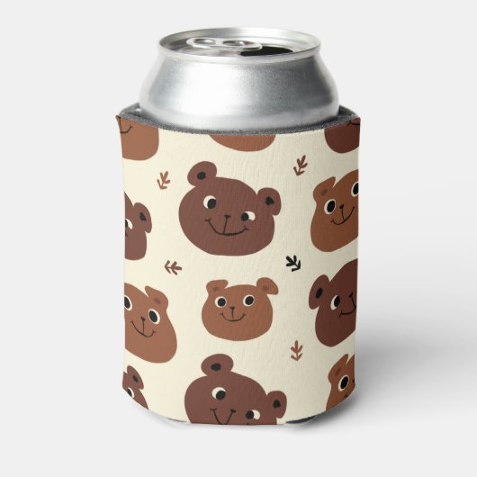 Fantastische Bärengesicht Dosenkühler (Kanne Rückseite)